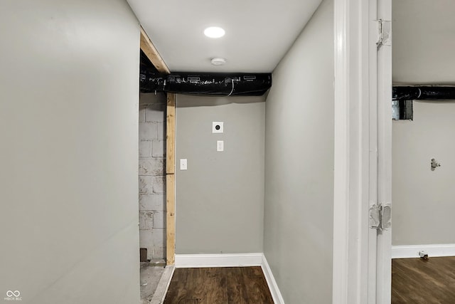 734 N Bradley Ave, Indianapolis, IN 46201 - hall with wood finished floors and baseboards