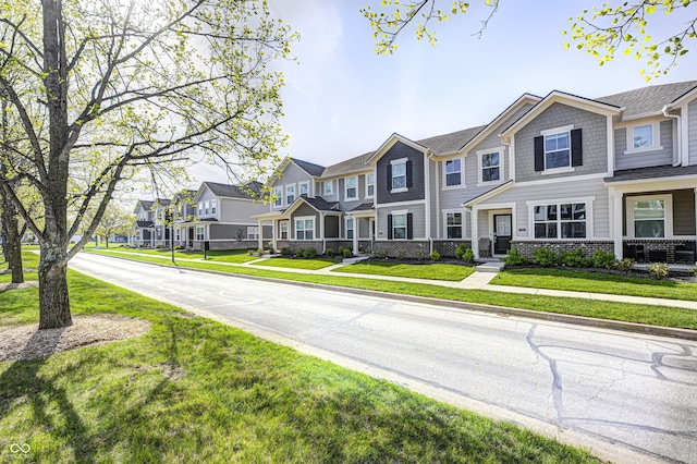 7265 Governors Row, Avon, IN 46123 - multi unit property featuring a front yard and a residential view