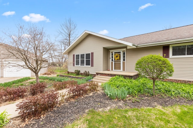 1301 N Maple St, Veedersburg, IN 47987 - ranch-style home with a shingled roof