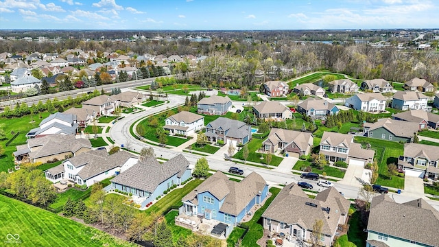 13836 Fieldcrest Dr, Mccordsville, IN 46055 - bird's eye view featuring a residential view