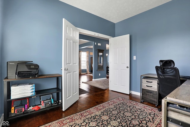 13836 Fieldcrest Dr, Mccordsville, IN 46055 - office featuring wood-type flooring and baseboards