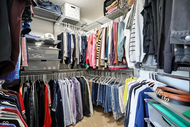 13836 Fieldcrest Dr, Mccordsville, IN 46055 - walk in closet featuring carpet