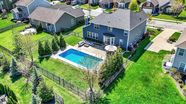 13836 Fieldcrest Dr, Mccordsville, IN 46055 - aerial view with a residential view