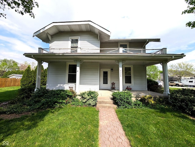 4335 River Rd, Columbus, IN 47203 - view of front of home with a porch