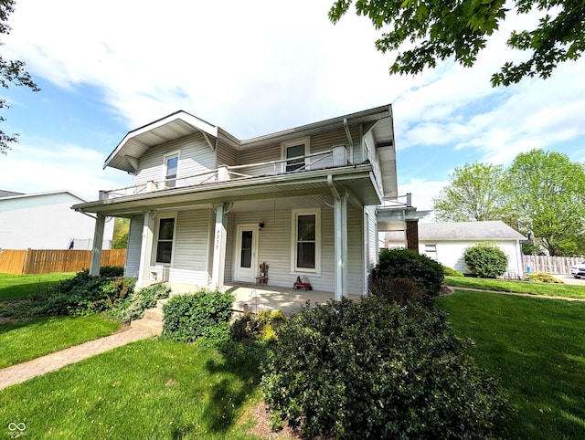 4335 River Rd, Columbus, IN 47203 - view of front of home with covered porch
