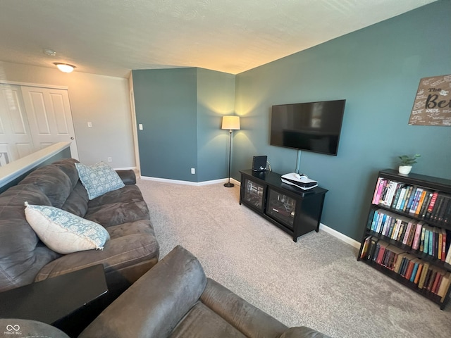 4245 W Fork Dr, Westfield, IN 46062 - living room featuring carpet and baseboards