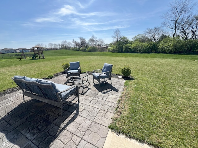 4245 W Fork Dr, Westfield, IN 46062 - view of patio with a playground