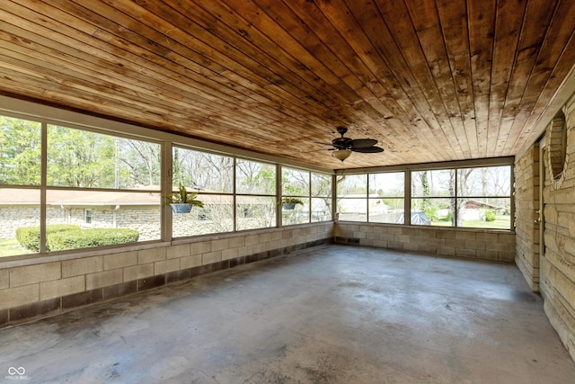 614 Debra Ln, Indianapolis, IN 46217 - unfurnished sunroom featuring ceiling fan