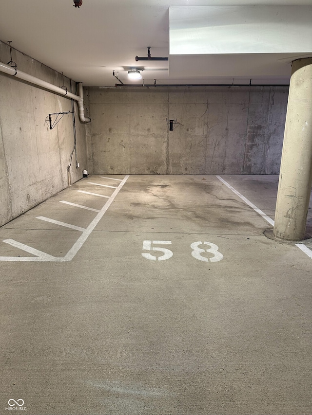 view of parking deck