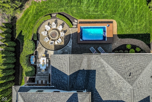 birds eye view of property