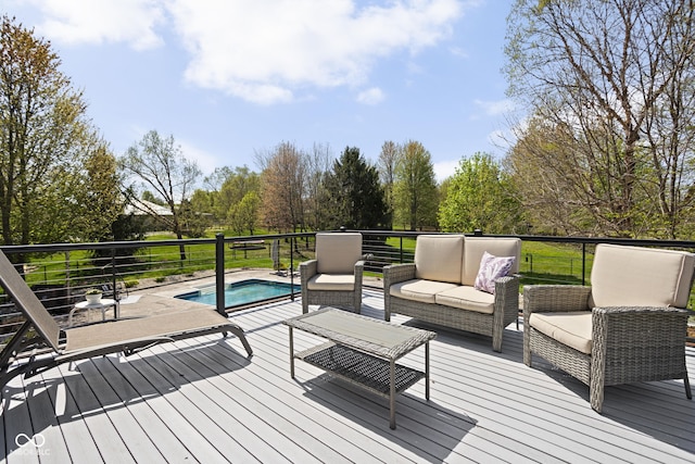 8551 E 300 S, Zionsville, IN 46077 - wooden deck featuring an outdoor hangout area