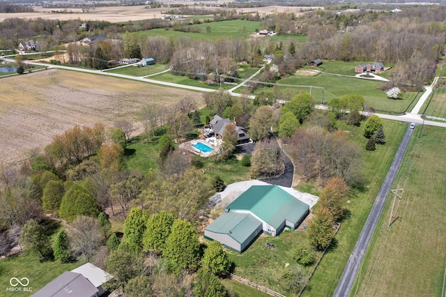 8551 E 300 S, Zionsville, IN 46077 - aerial view featuring a rural view