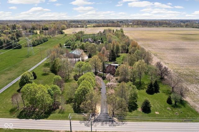 8551 E 300 S, Zionsville, IN 46077 - birds eye view of property featuring a rural view