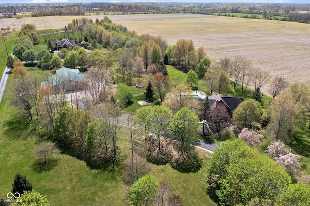 8551 E 300 S, Zionsville, IN 46077 - birds eye view of property featuring a rural view