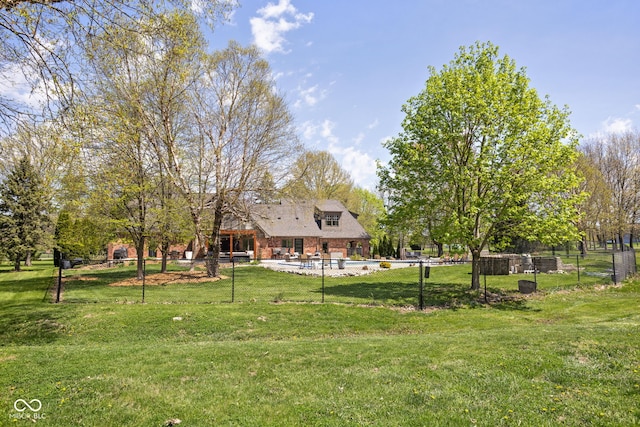8551 E 300 S, Zionsville, IN 46077 - view of yard featuring fence, an outdoor pool, and a patio area