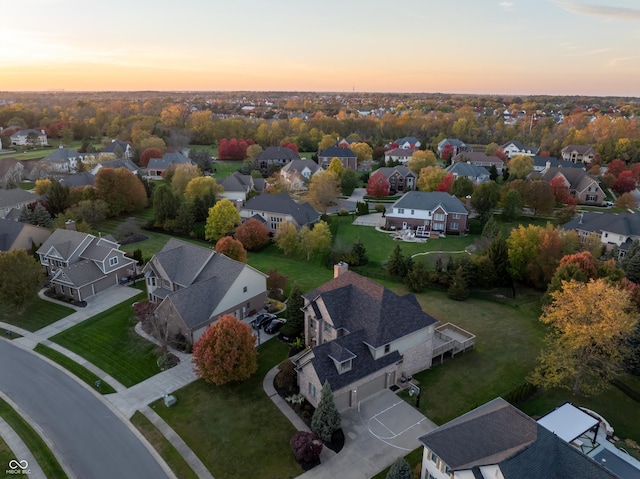 drone / aerial view featuring a residential view