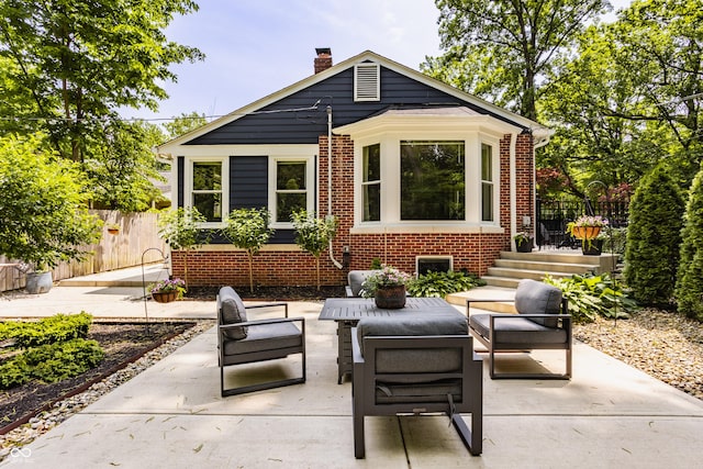 654 E 79th St, Indianapolis, IN 46240 - view of patio / terrace with an outdoor hangout area