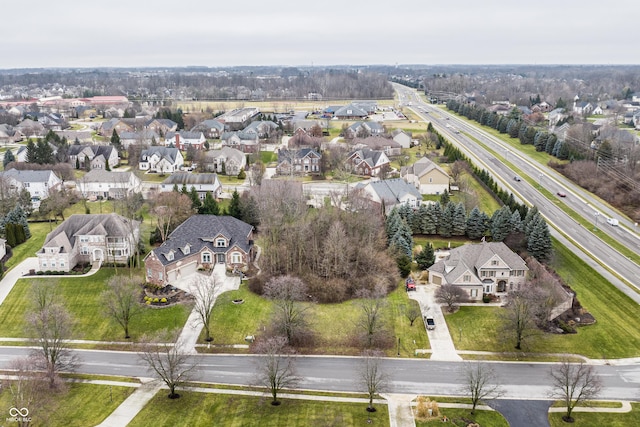drone / aerial view featuring a residential view