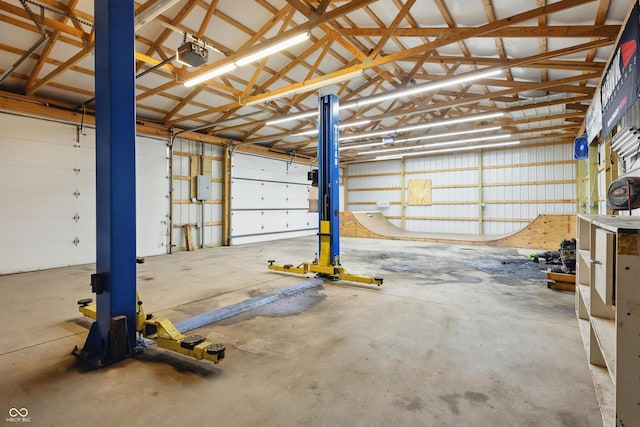 911 W Washington Ave, Shelbyville, IN 46176 - garage featuring a garage door opener