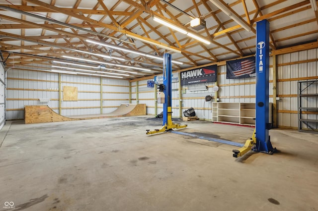 911 W Washington Ave, Shelbyville, IN 46176 - garage featuring metal wall