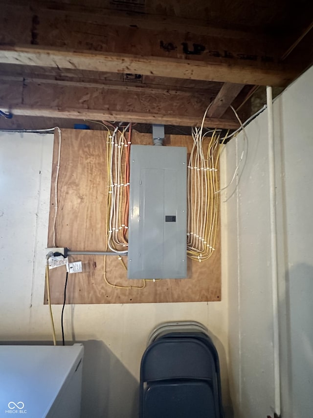 utility room with electric panel
