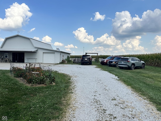 exterior space featuring driveway