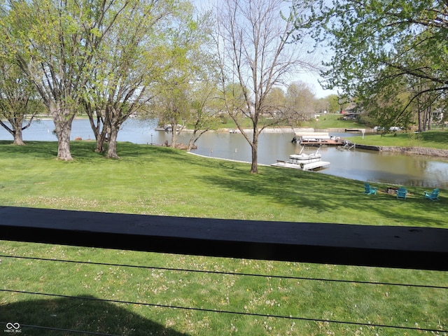 282 W Santee Dr, Greensburg, IN 47240 - water view with a boat dock
