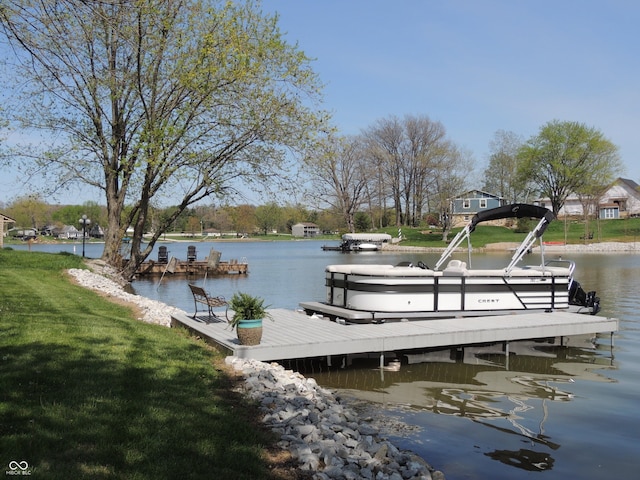 282 W Santee Dr, Greensburg, IN 47240 - dock featuring a water view