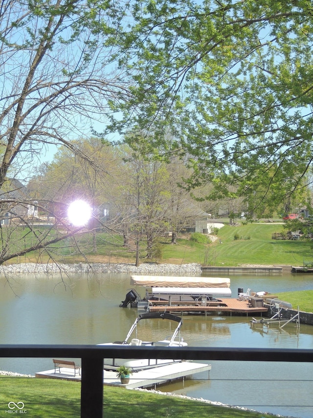 282 W Santee Dr, Greensburg, IN 47240 - dock with a water view