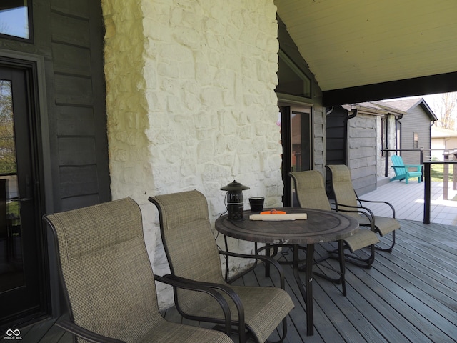 282 W Santee Dr, Greensburg, IN 47240 - view of wooden deck