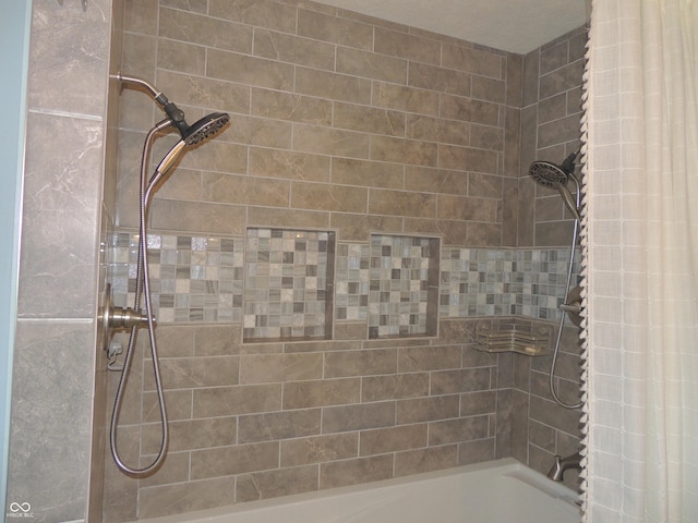 282 W Santee Dr, Greensburg, IN 47240 - bathroom featuring shower / bath combo with shower curtain