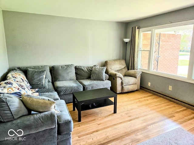8230 E 11th St, Indianapolis, IN 46219 - living area featuring a wealth of natural light and light wood finished floors