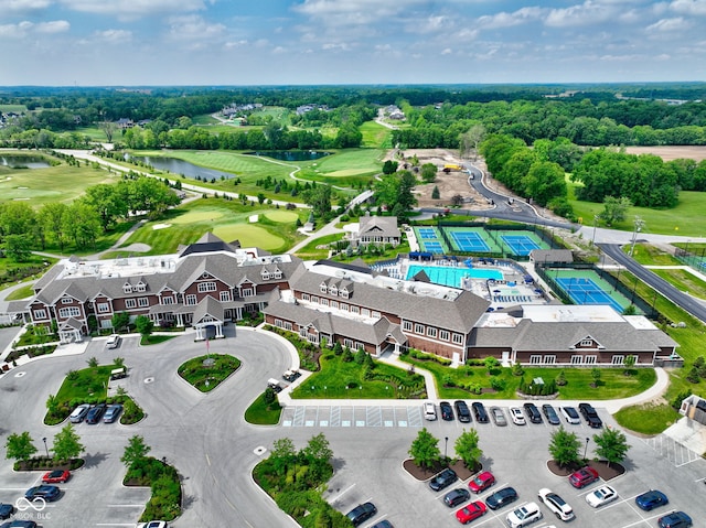 1333 Chatham Rdg Ct, Westfield, IN 46074 - bird's eye view featuring view of golf course and a water view