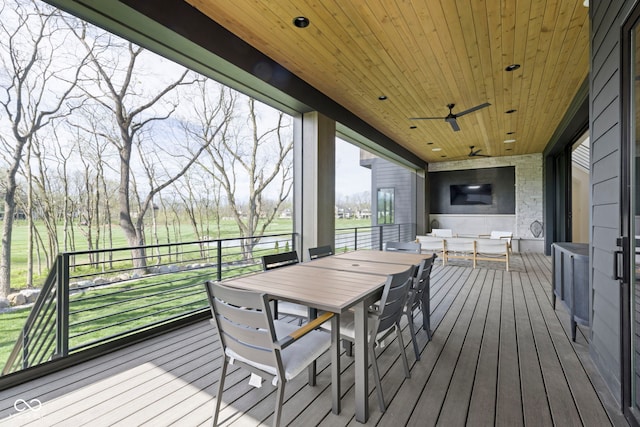 1333 Chatham Rdg Ct, Westfield, IN 46074 - wooden terrace featuring outdoor dining space