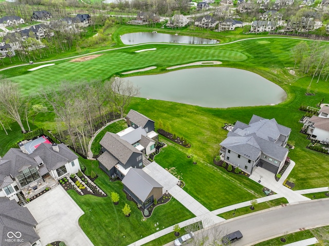 1333 Chatham Rdg Ct, Westfield, IN 46074 - bird's eye view featuring a residential view, a water view, and golf course view