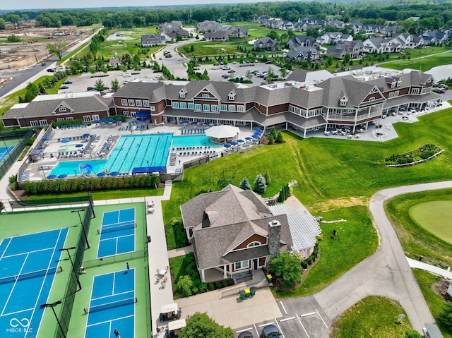 1333 Chatham Rdg Ct, Westfield, IN 46074 - bird's eye view with a residential view