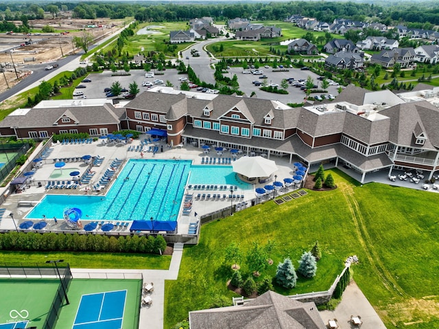 1333 Chatham Rdg Ct, Westfield, IN 46074 - drone / aerial view with a residential view