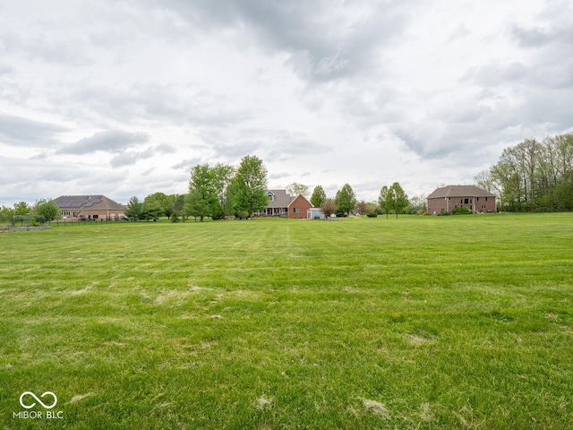 view of grassy yard