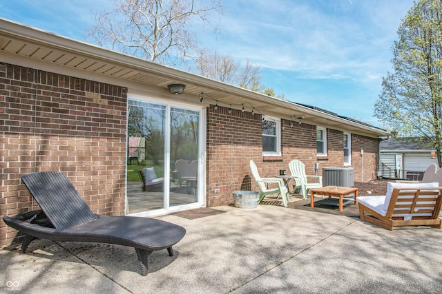 view of patio featuring cooling unit