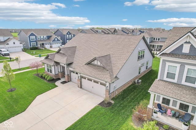drone / aerial view featuring a residential view