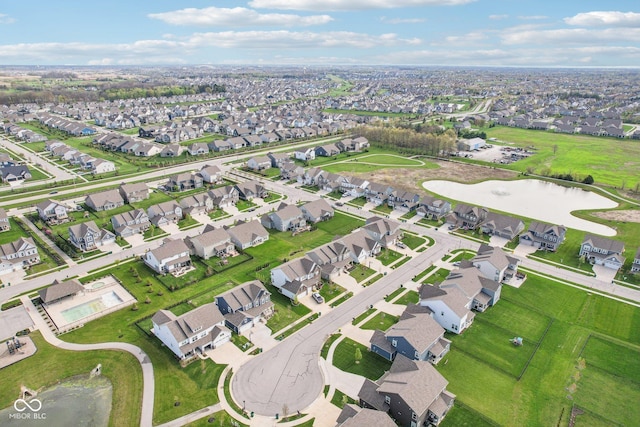 bird's eye view featuring a residential view