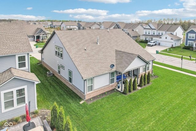 birds eye view of property featuring a residential view