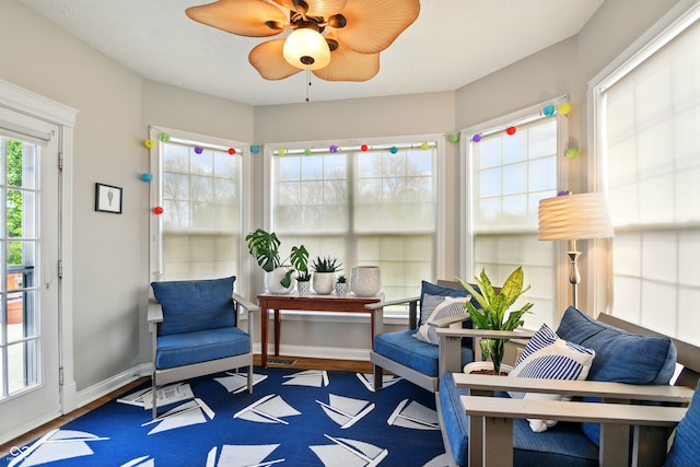 view of sunroom / solarium