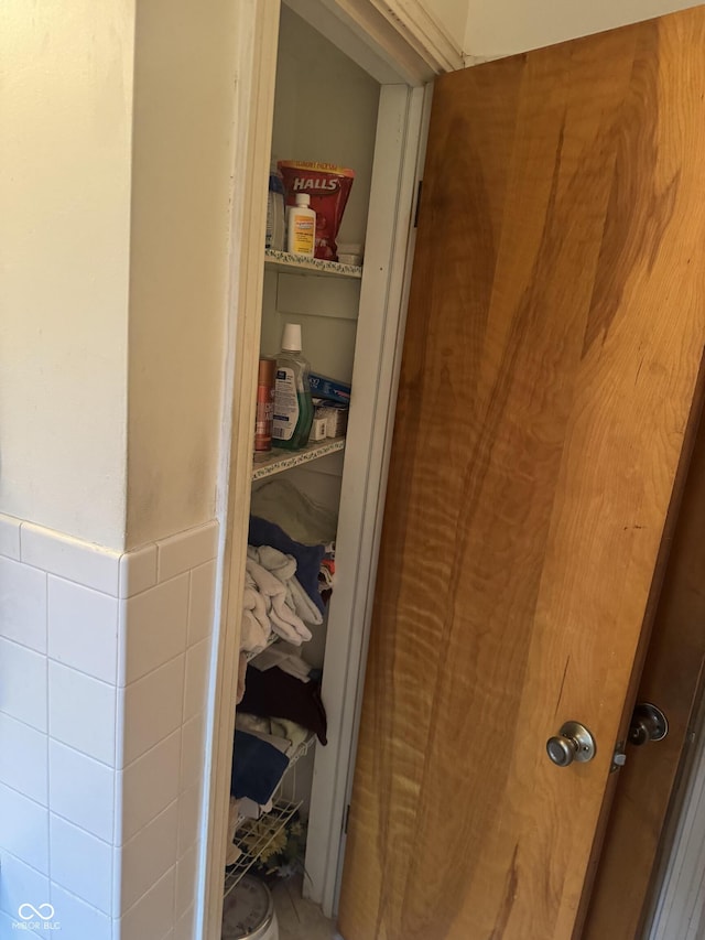 view of closet