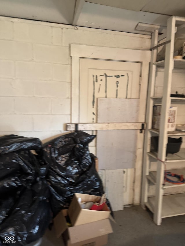 view of storage room