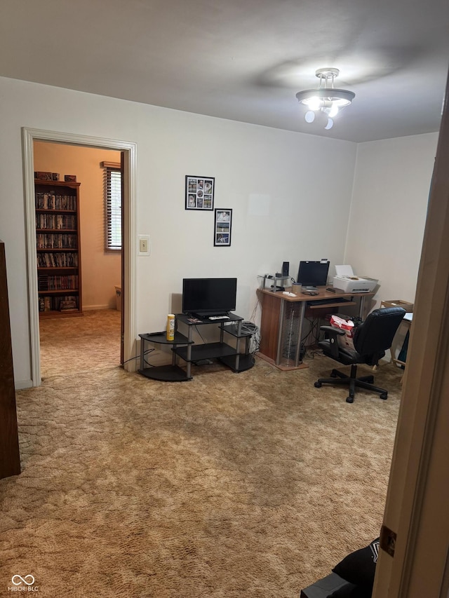 home office featuring carpet