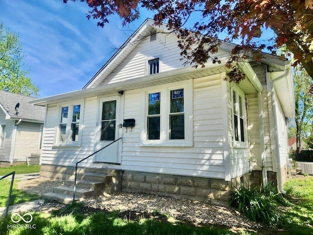 11 Highland St, Greencastle, IN 46135 - bungalow-style house with central AC and entry steps