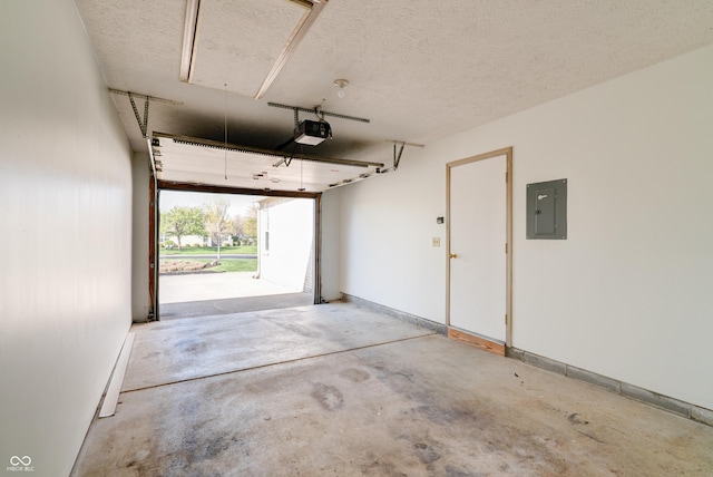 5839 Quail Run Dr, Indianapolis, IN 46237 - garage featuring a garage door opener and electric panel