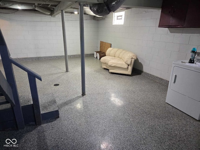 2819 W 16th St, Indianapolis, IN 46222 - basement featuring washer / dryer