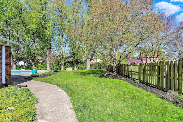 12669 Brookshire Pkwy, Carmel, IN 46033 - view of yard with fence and a fenced in pool